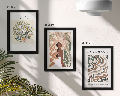 Set 3 tablouri Postere minimaliste pastelate cu estetică boho
