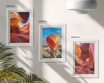 Galerie de perete Peisaje cu chei deșertice și un zbor cu balonul