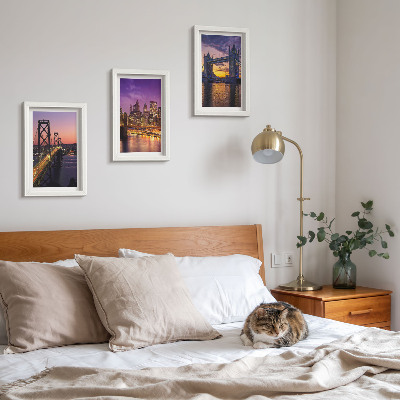 Galerie de perete Poduri și peisaje urbane la apus