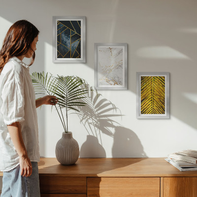 Galerie de perete Modele geometrice moderne și motive vegetale naturale