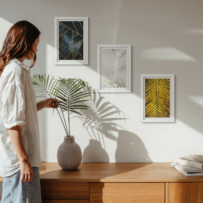 Galerie de perete Modele geometrice moderne și motive vegetale naturale