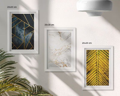 Galerie de perete Modele geometrice moderne și motive vegetale naturale