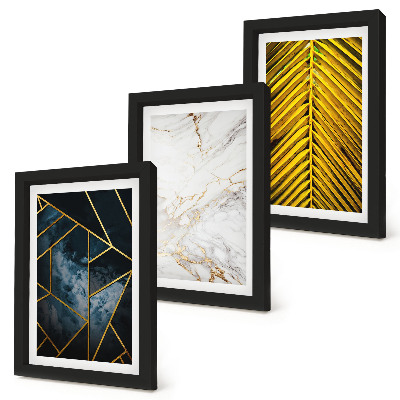 Galerie de perete Modele geometrice moderne și motive vegetale naturale