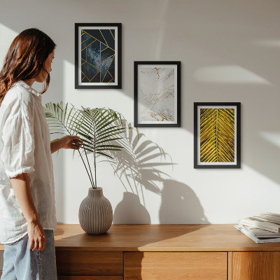 Galerie de perete Modele geometrice moderne și motive vegetale naturale