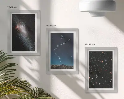 Galerie de perete cu semnul zodiacal Vărsător în spațiul galaxiei