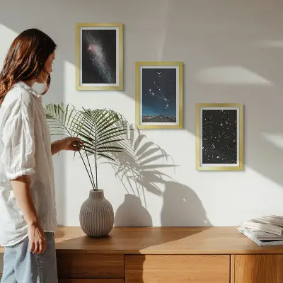 Galerie de perete peisaje cosmice cu galaxii și constelația zodiei Berbec