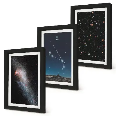 Galerie de perete peisaje cosmice cu galaxii și constelația zodiei Berbec