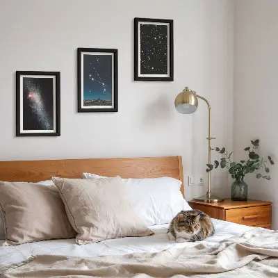 Galerie de perete peisaje cosmice cu galaxii și constelația zodiei Berbec