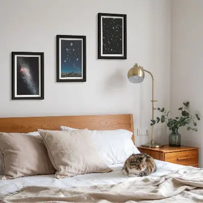 Galerie de perete cu constelația Balanță și cer nocturn de galaxie spațială