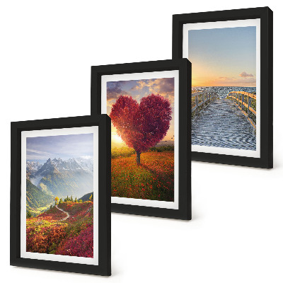 Galerie de perete Peisaje montane, dig de copac în formă de inimă
