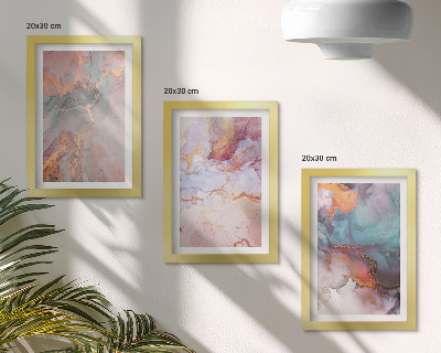 Galerie de perete Modele abstracte în culori pastelate cu accente