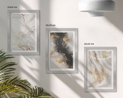 Galerie de perete Modele abstracte în nuanțe de alb și negru