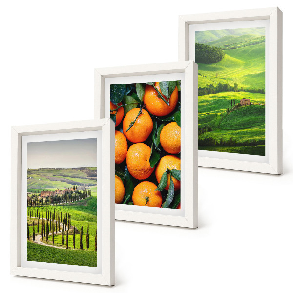 Galerie de perete Peisaj rural italian cu portocale și natură