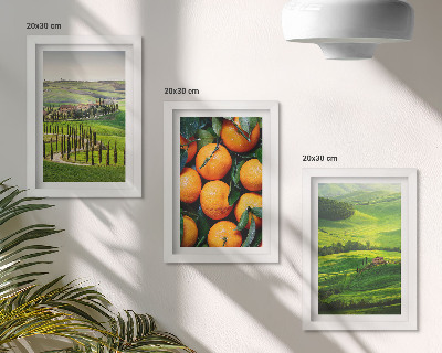 Galerie de perete Peisaj rural italian cu portocale și natură