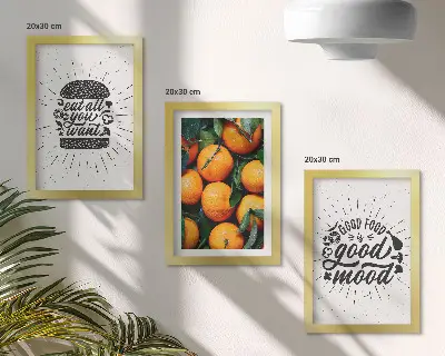 Galerie de perete cu motive de bucătărie și portocale suculente