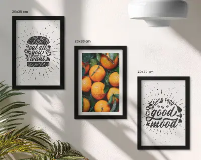 Galerie de perete cu motive de bucătărie și portocale suculente