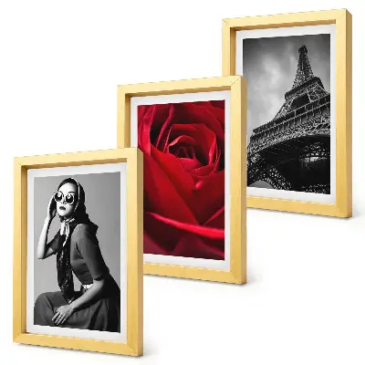 Galerie de perete cu femeie pariziană cu ochelari trandafiri și Turnul Eiffel