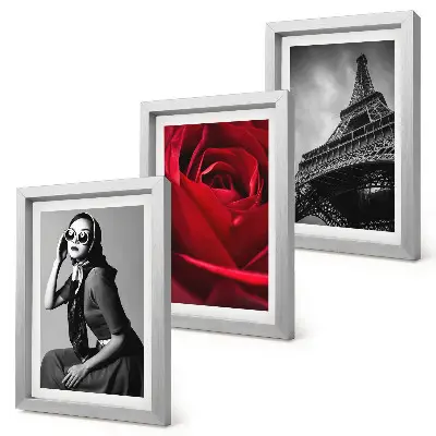 Galerie de perete cu femeie pariziană cu ochelari trandafiri și Turnul Eiffel