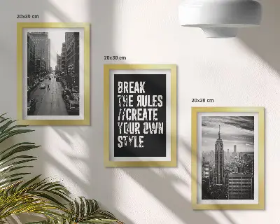 Set 3 tablouri cu străzi urbane în alb și negru și inscripție inspiratoare