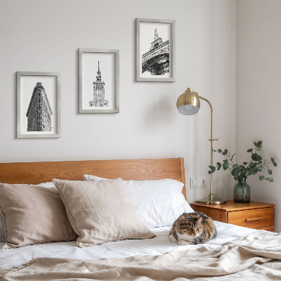 Galerie de perete Clădiri arhitecturale în minimalism alb-negru