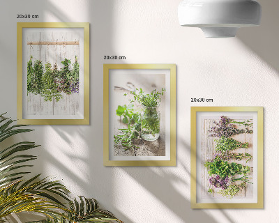 Galerie de perete Uscarea ierburilor și plantelor pentru bucătărie