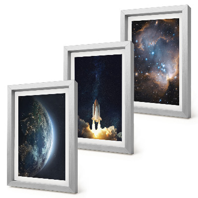 Galerie de perete Spațiu Pământ rachetă galaxie cer stele