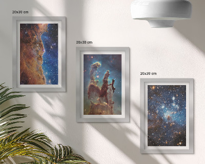 Galerie de perete Peisaje spațiale cu galaxii și nebuloase