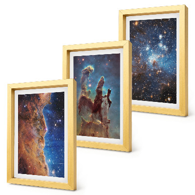 Galerie de perete Peisaje spațiale cu galaxii și nebuloase