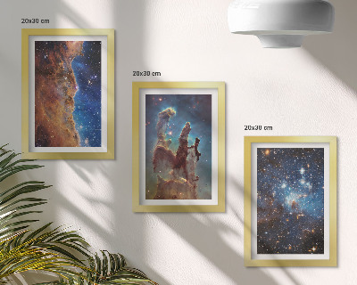 Galerie de perete Peisaje spațiale cu galaxii și nebuloase
