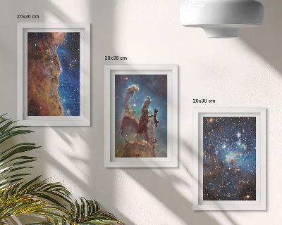 Galerie de perete Peisaje spațiale cu galaxii și nebuloase