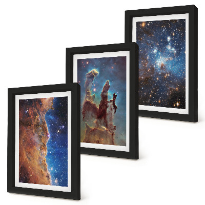 Galerie de perete Peisaje spațiale cu galaxii și nebuloase