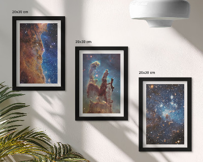Galerie de perete Peisaje spațiale cu galaxii și nebuloase