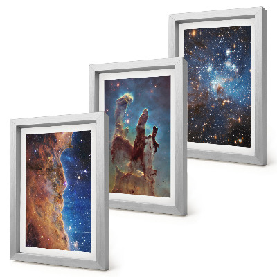 Galerie de perete Peisaje spațiale cu galaxii și nebuloase