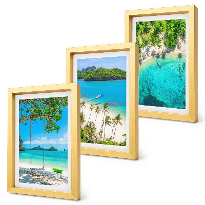 Galerie de perete Plaje tropicale cu palmieri și ape cristaline