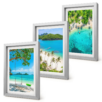 Galerie de perete Plaje tropicale cu palmieri și ape cristaline