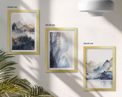 Galerie de perete Peisaje montane cu tonuri de albastru și gri