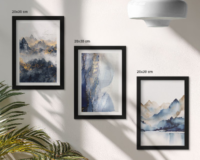 Galerie de perete Peisaje montane cu tonuri de albastru și gri