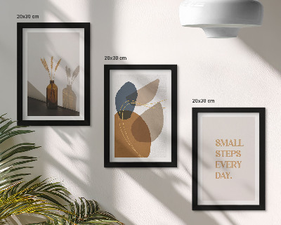 Galerie de perete Forme abstracte și accente naturale incluse