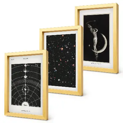 Galerie de perete cu figură de noapte a sistemului solar pe Lună