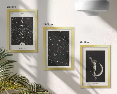 Galerie de perete cu figură de noapte a sistemului solar pe Lună