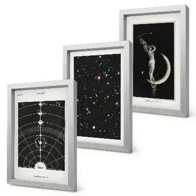 Galerie de perete cu figură de noapte a sistemului solar pe Lună