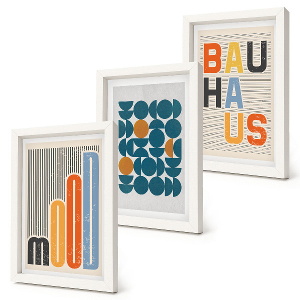 Galerie de perete Postere cu modele geometrice în stil Bauhaus