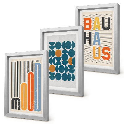 Galerie de perete Postere cu modele geometrice în stil Bauhaus