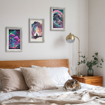 Galerie de perete Ilustrații colorate în stil artistic fantastic