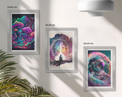 Galerie de perete Ilustrații colorate în stil artistic fantastic