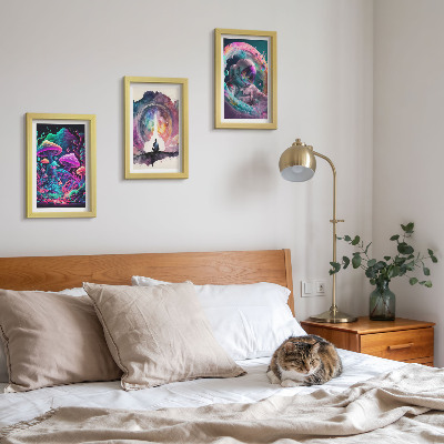 Galerie de perete Ilustrații colorate în stil artistic fantastic