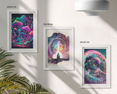 Galerie de perete Ilustrații colorate în stil artistic fantastic