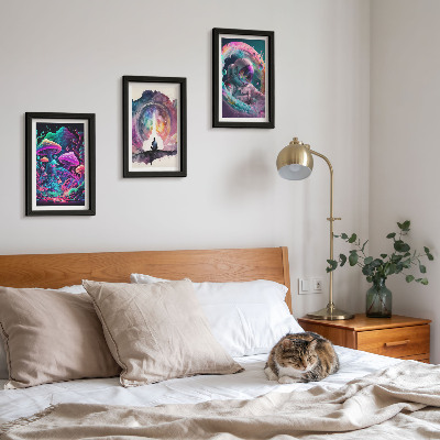 Galerie de perete Ilustrații colorate în stil artistic fantastic