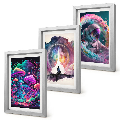 Galerie de perete Ilustrații colorate în stil artistic fantastic