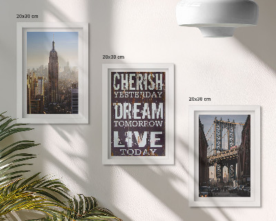 Set 3 tablouri Peisaje din New York City cu un citat inspirațional